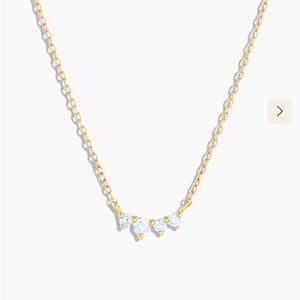 Gorjana 14k Gold Diamond Cluster Necklace